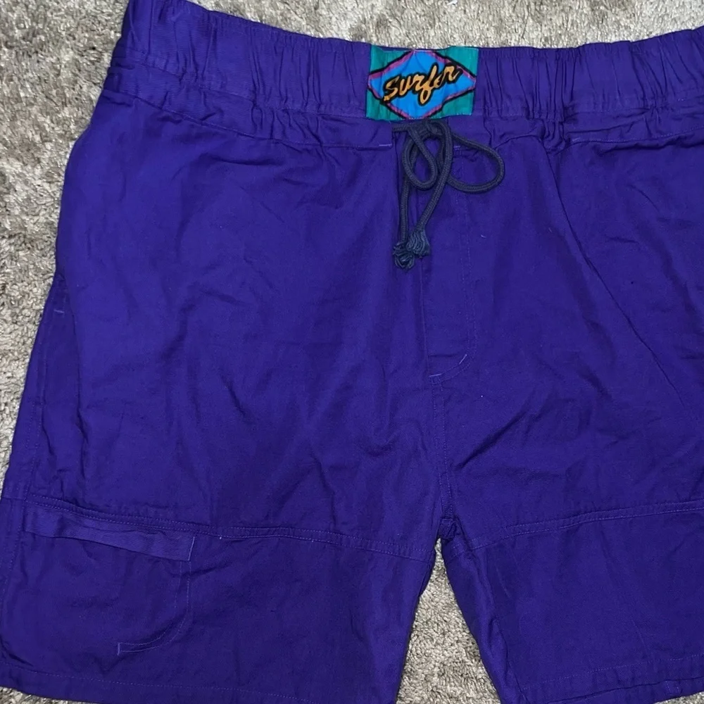 Vintage Priority Male Swim Trunks Cotton Purple Size XL